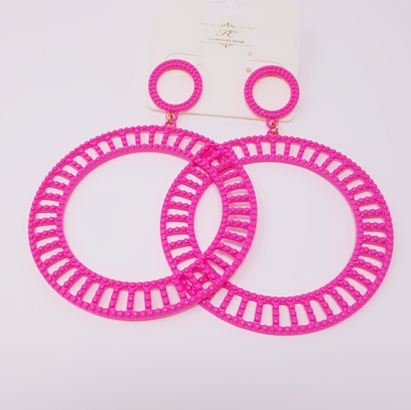 Jewelry - Large Pink Earrings